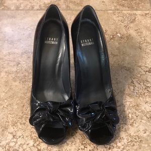 Stuart Weitzman Black Patent Heels 9.5